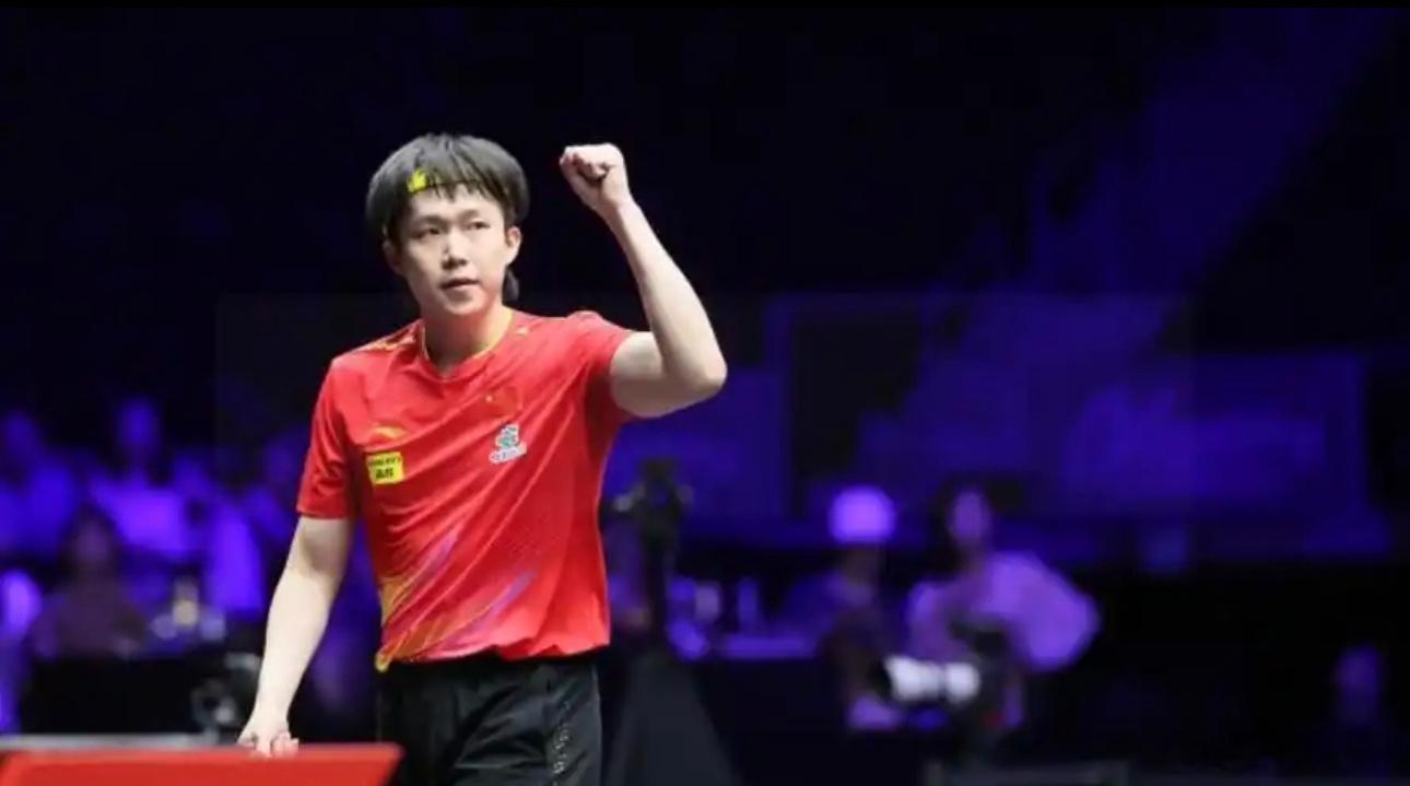 11月13日，全运会男单1/4决赛，王楚钦4-2（11-9、8-11、12-10
