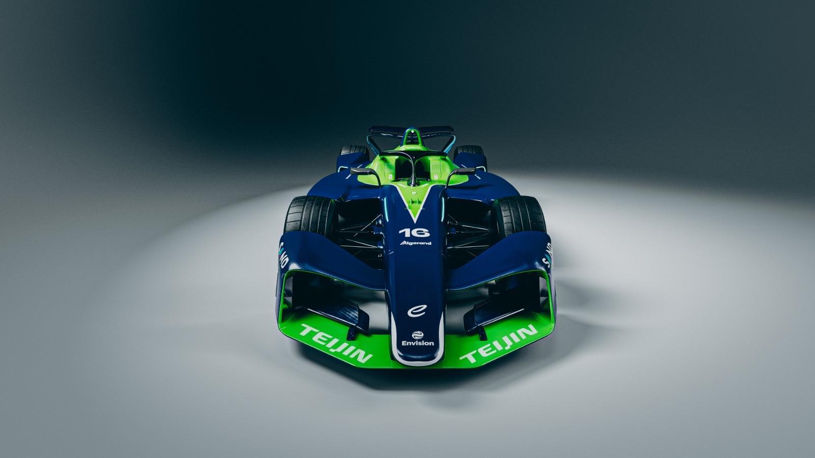 远景车队真实在，把GEN4赛车加上自家涂装发出来，这比昨天官图的纯黑色看的清楚[