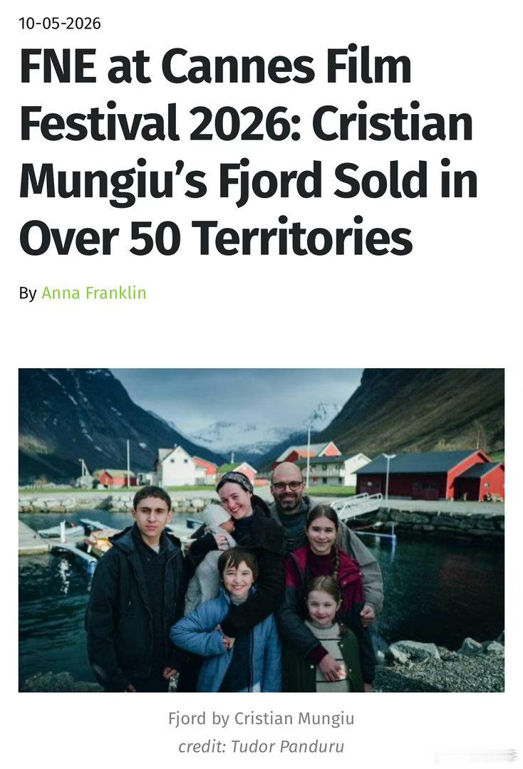 欧洲电影发行协会（FNE）称，Fjord已将发行权售至50多个国家和地区。 