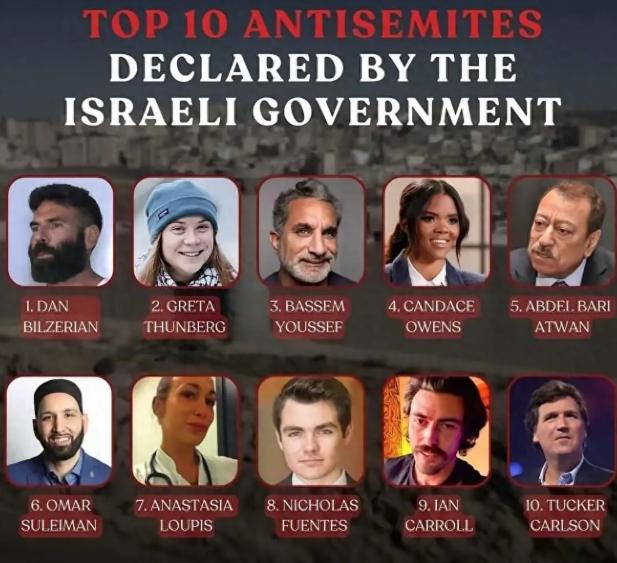 离谱他妈给离谱开门！环保少女比白人至上者还“反犹”？以色列这波操作把人看笑了
4