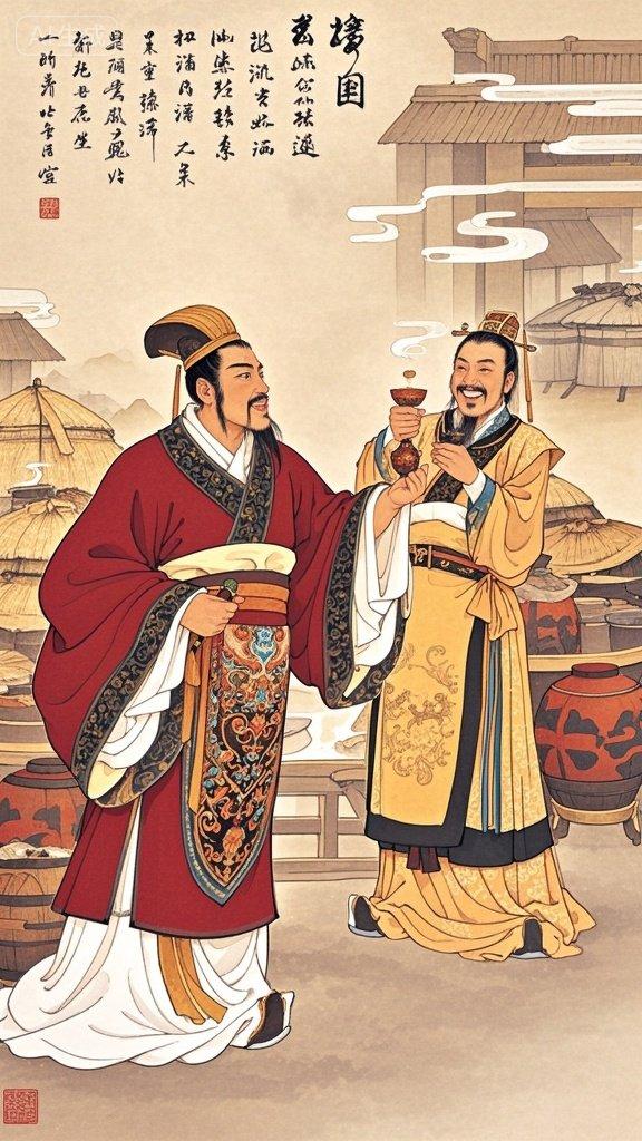 中国历史之五十二……少康酿酒复国。
在远古的传说里，少康可不是普通的“酿酒师”，