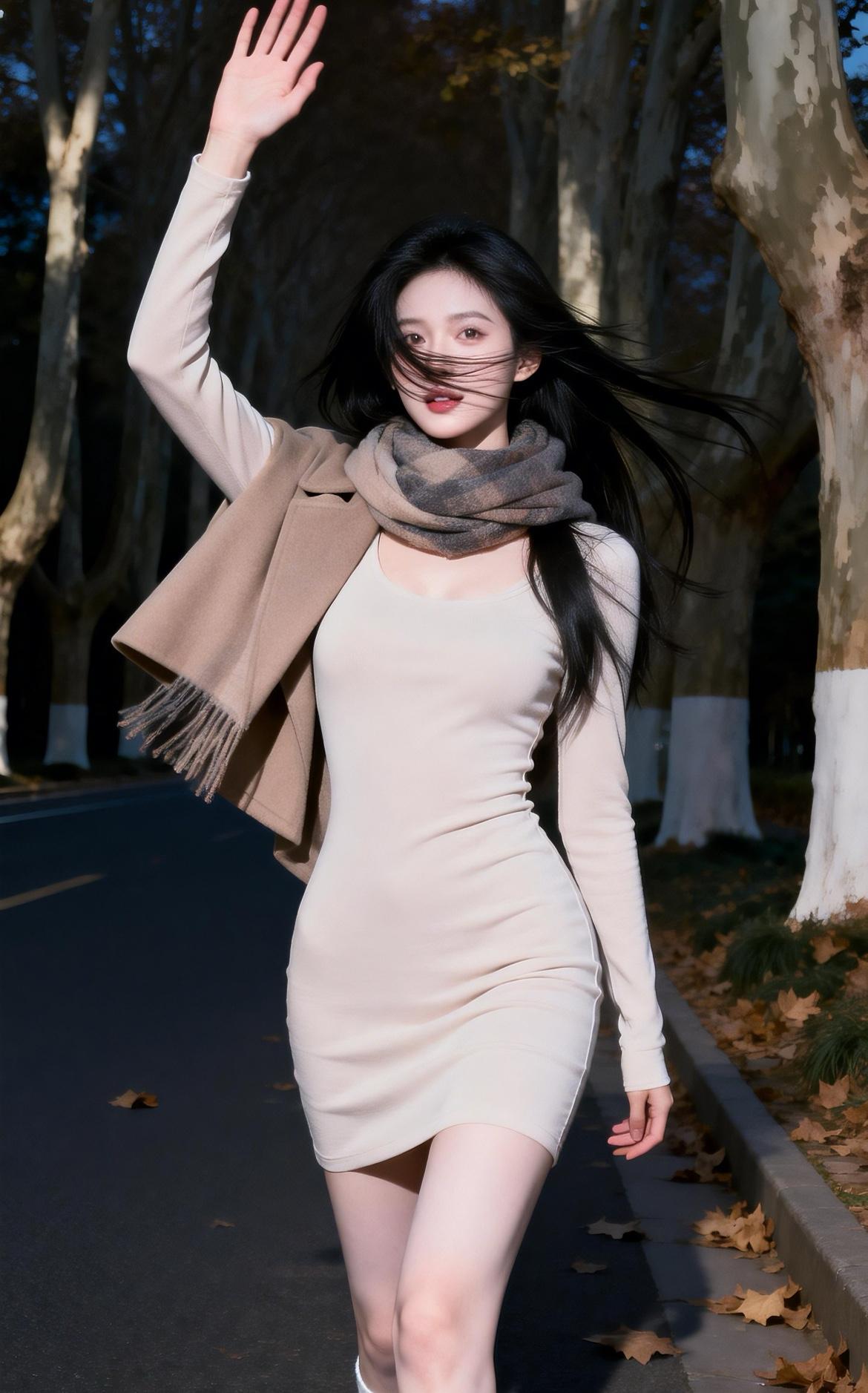 秋天的梧桐，应该才是最美丽的吧！
好像每个城市都有那么一段美好的梧桐树路吧…