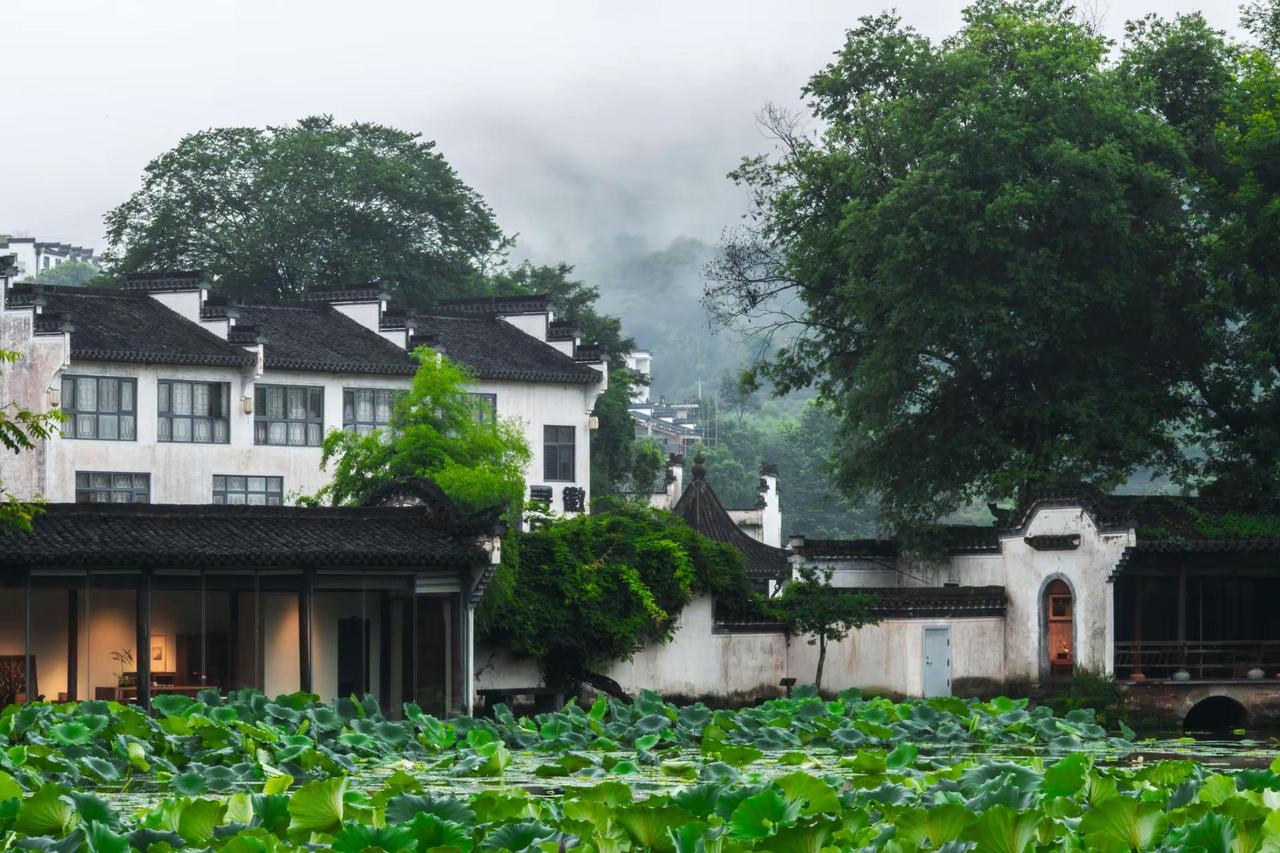 黄山呈坎八卦村。黄山呈坎八卦村