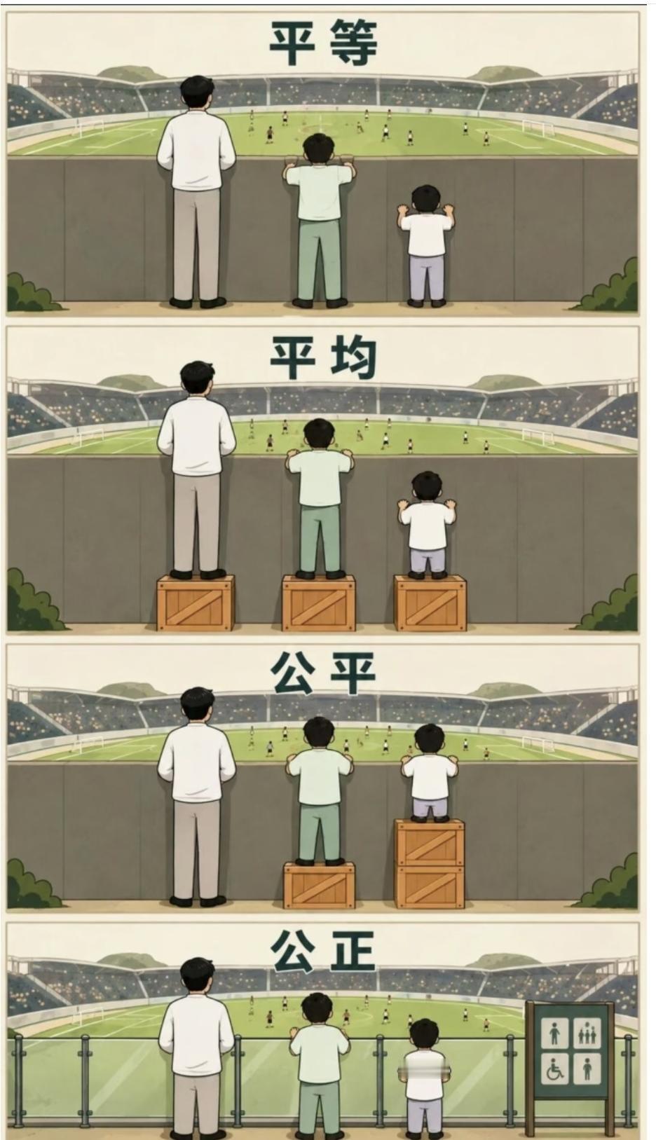 这几个词确实容易让人混淆，但它们的核心区别很大。我们可以用一个经典的“看比赛”的