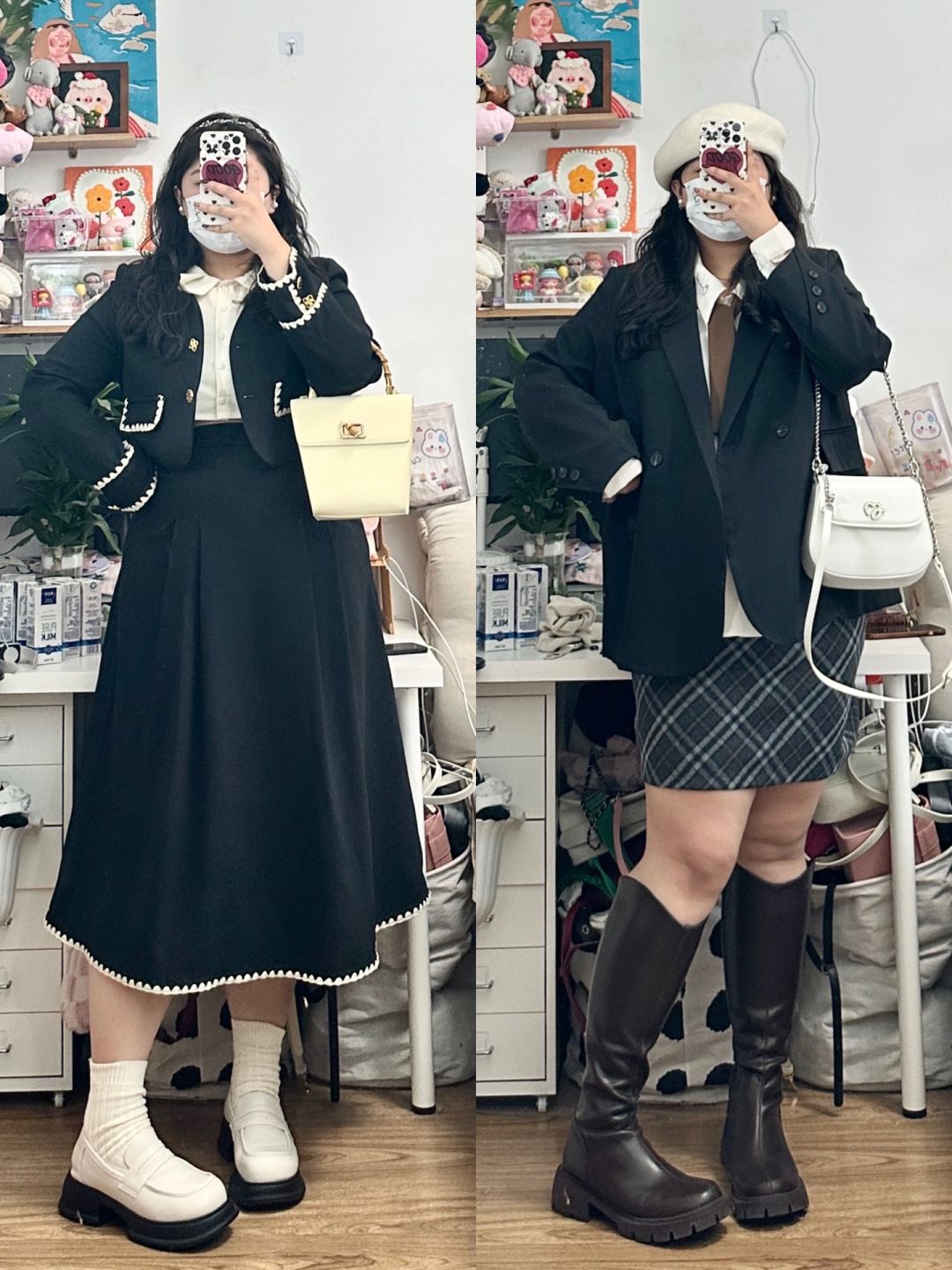 大码穿搭 | 秋日！显瘦！学院风！🎀