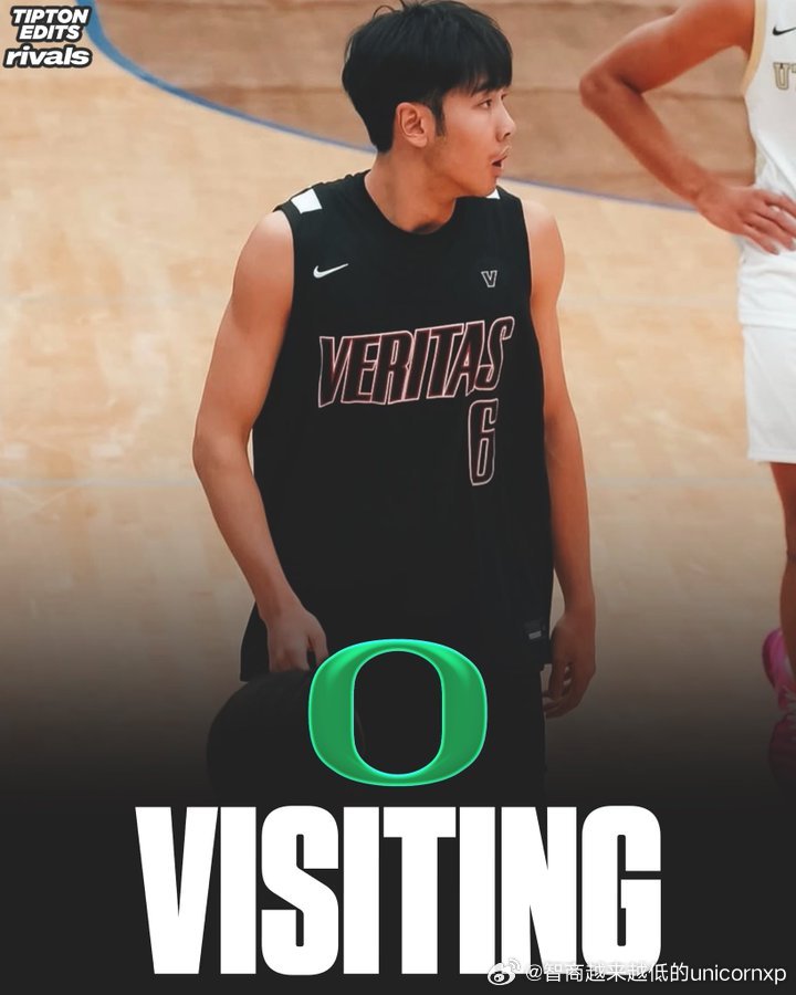 张博源本周末访问俄勒冈大学张博源NCAA中国男篮