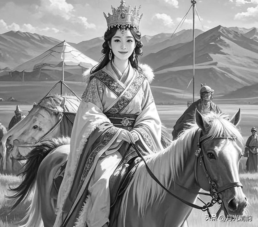 西汉初年，汉高祖刘邦以和亲将宗室女子嫁与冒顿单于，双方约为兄弟。匈奴王室贵族的子