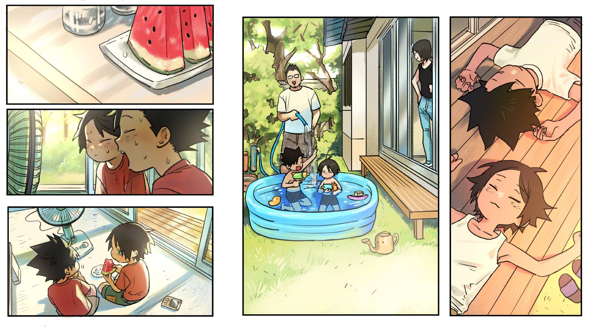 #排球少年# 青梅竹马「黑尾铁朗&孤爪研磨」幼年时期的黑尾和研磨实在太可爱了[泪