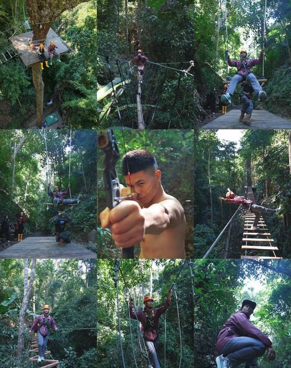 不用去泰国，有超刺激的空中森林飞拉达项目
今年一月新开的飞拉达线路，我已经冲了两