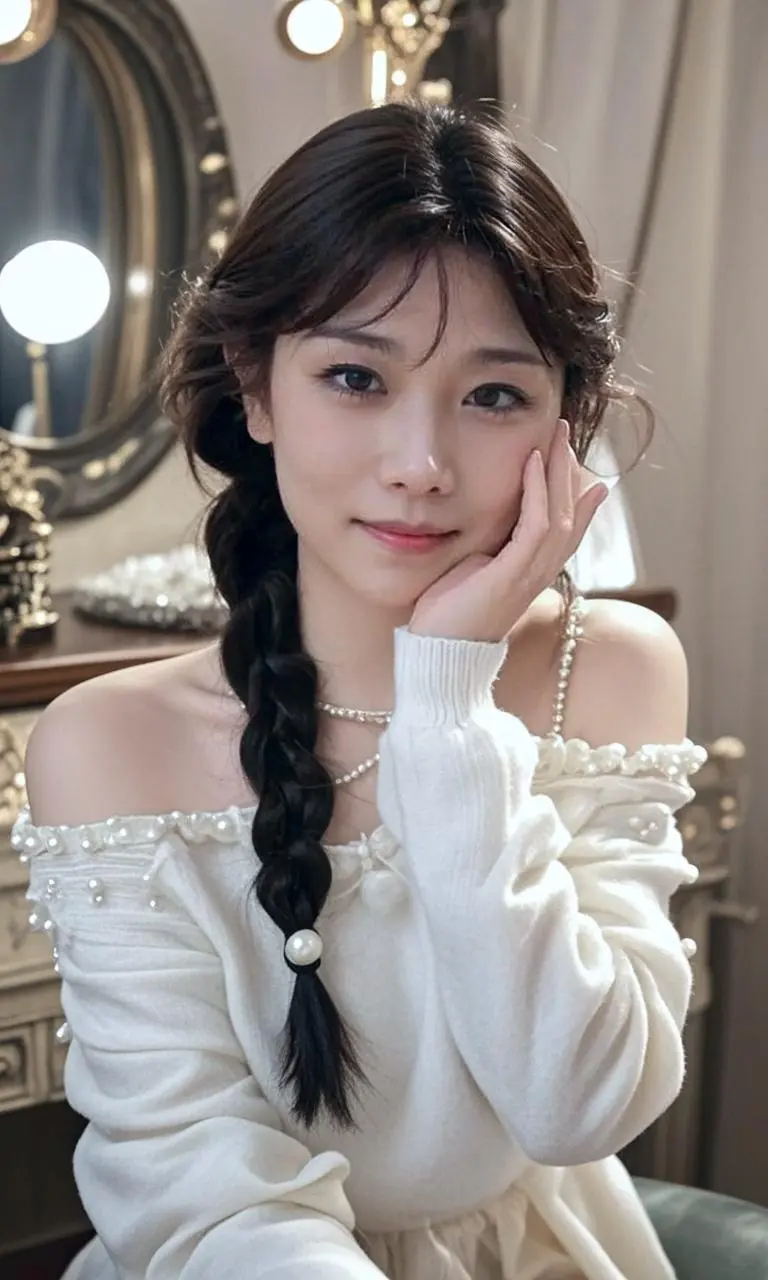 AI甜心辫发少女
