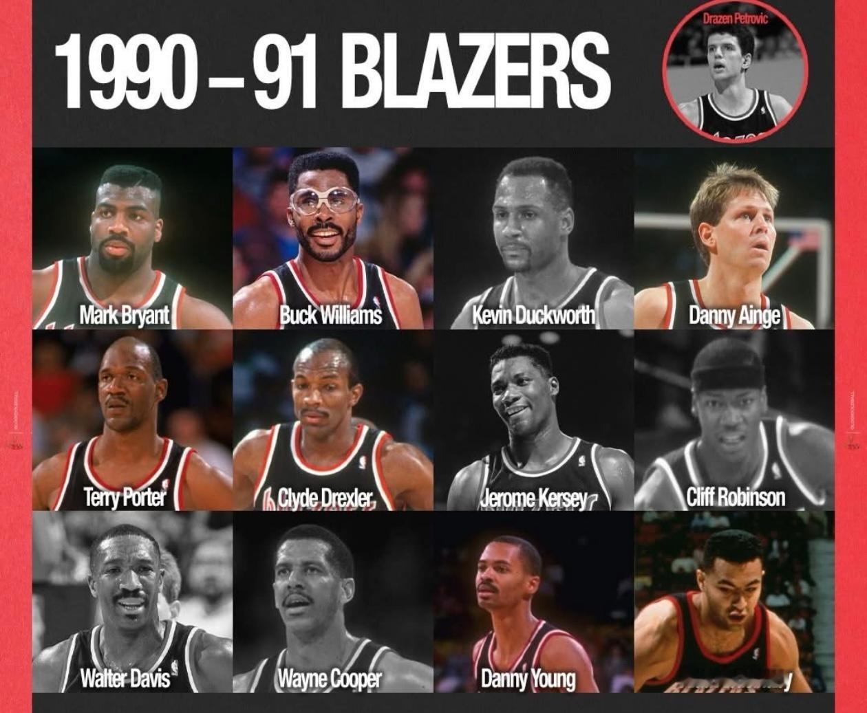 篮天下1990-91赛季的波特兰开拓者队，一个被“时间冻结”的团队。Image 