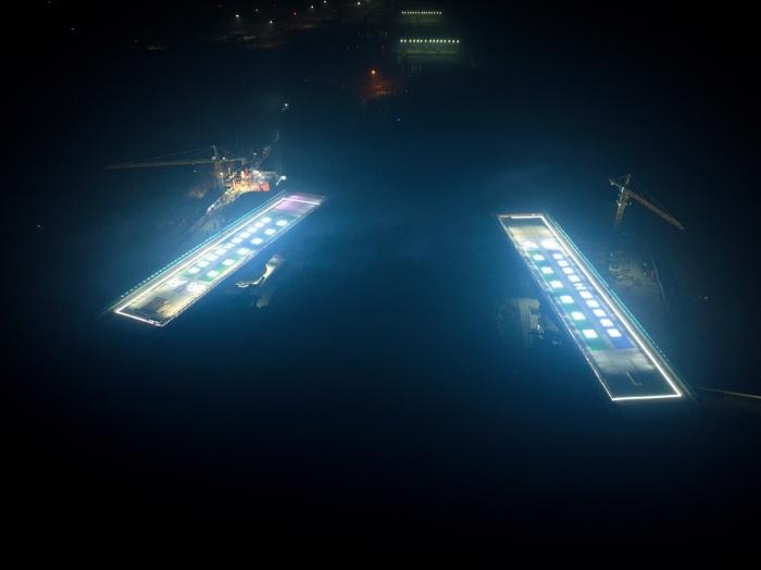 3月24日凌晨，由山东高速集团投资建设的荣乌高速烟台枢纽至蓬莱枢纽改扩建工程（以