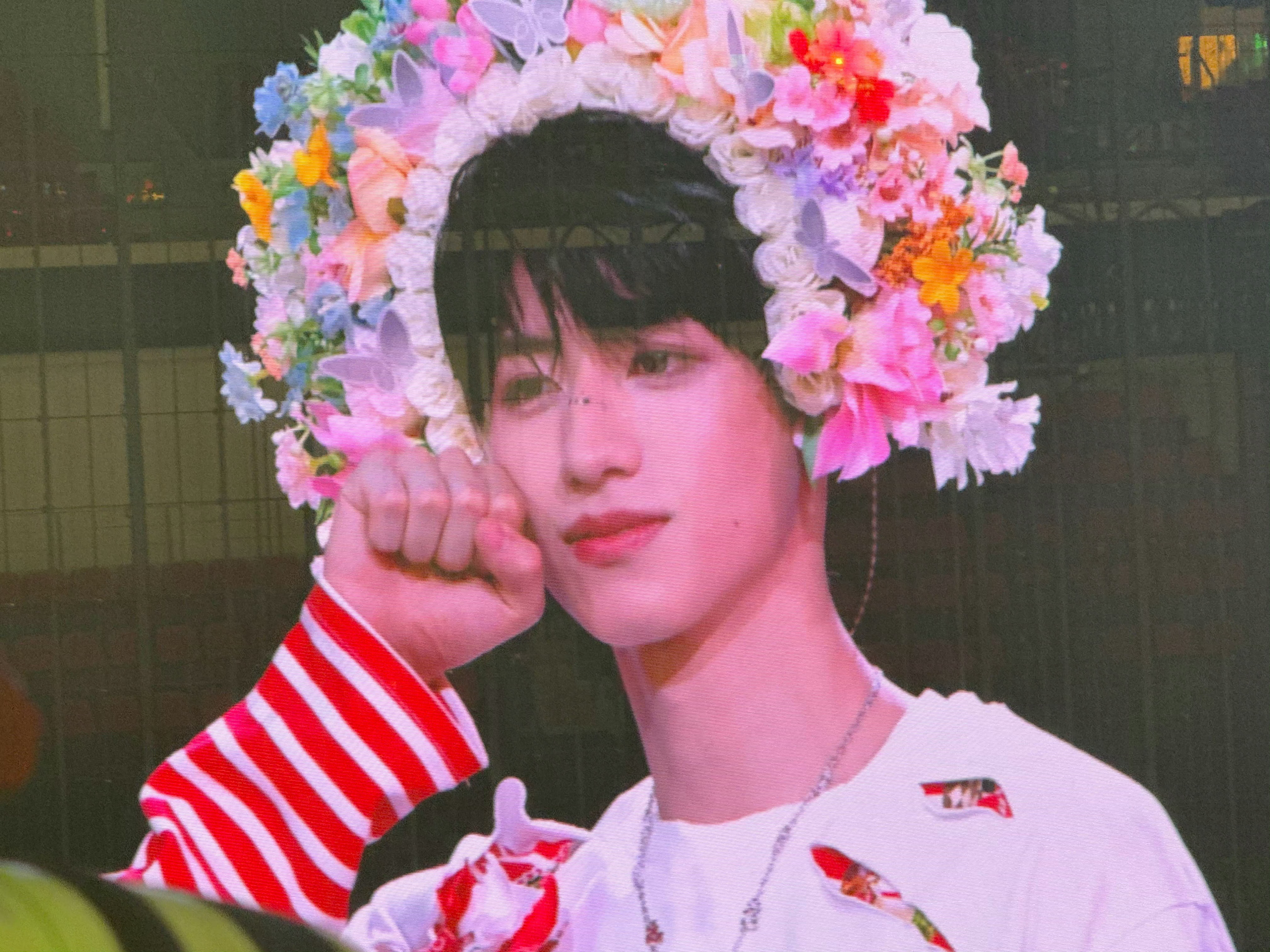 登陆少年演唱会朱志鑫、张泽禹同款簪花造型look大屏版 ​​​
