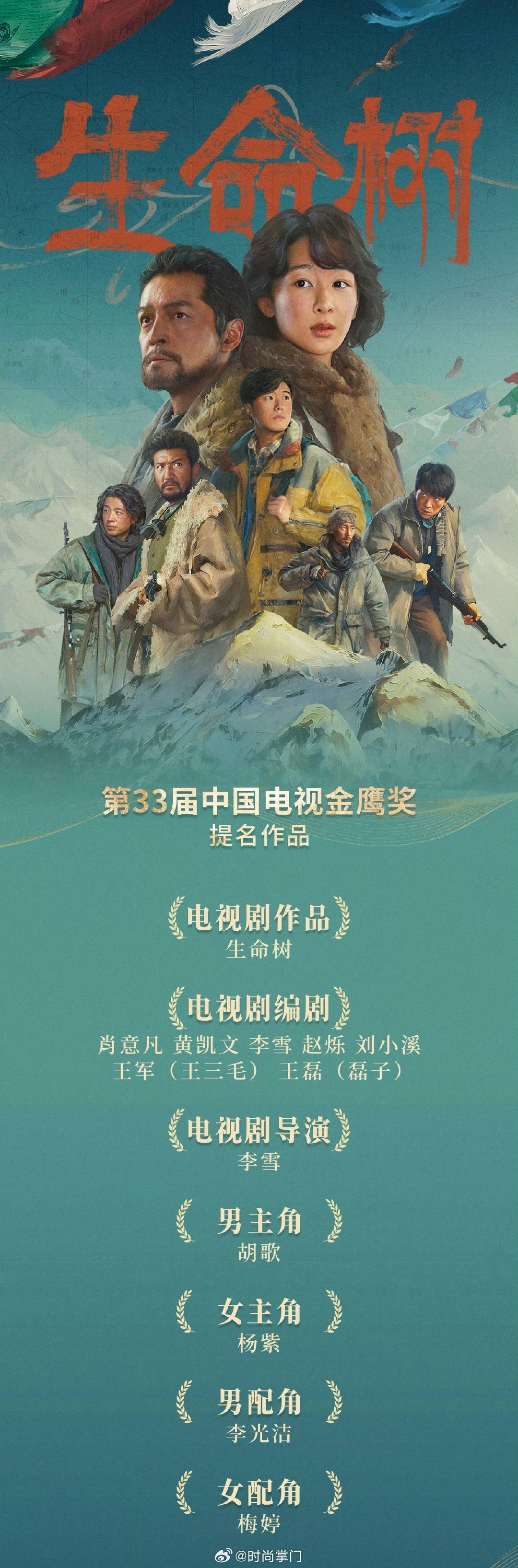 生命树迎来了真正的宣发期好剧自带长久生命力！《生命树》拿下金鹰史上首部全提大满贯