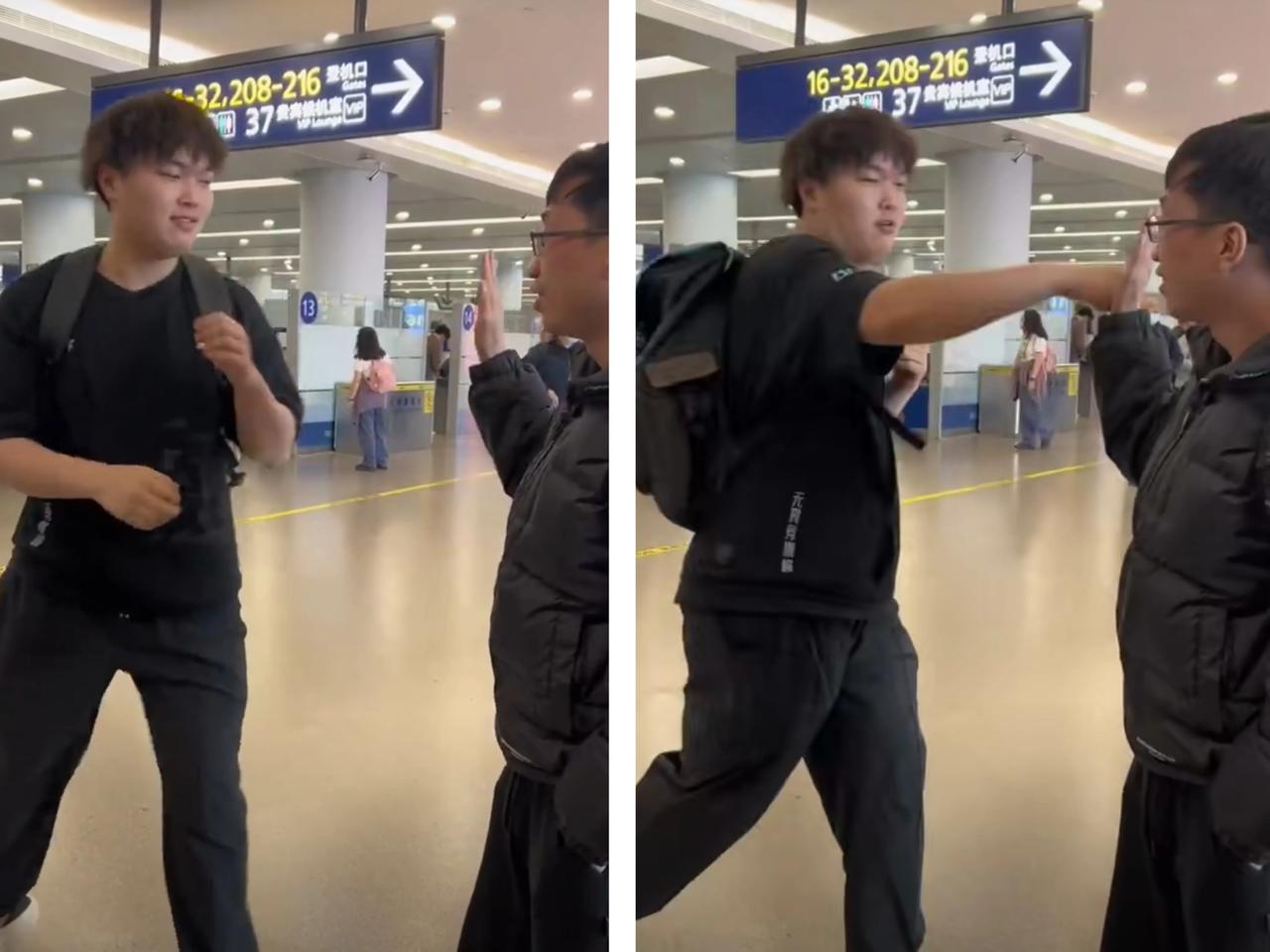 拳击Bin，他是真的喜欢打拳，几个小动作有模有样，还找教练Teba练练手

条友