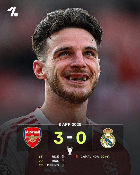 自从阿森纳在欧冠赛中震惊皇家马德里，已经过去一年了…… 