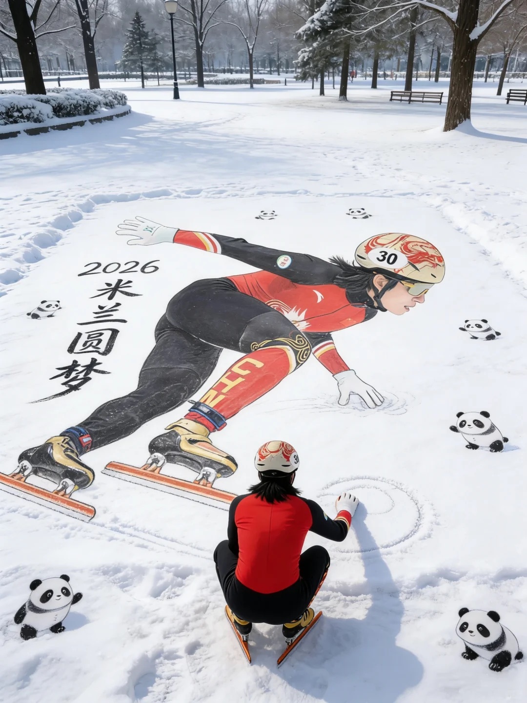 如果冬奥项目可以自定义八年时光，冰刀刻下的从来不是遗憾，而是永不言弃的坚韧！从平