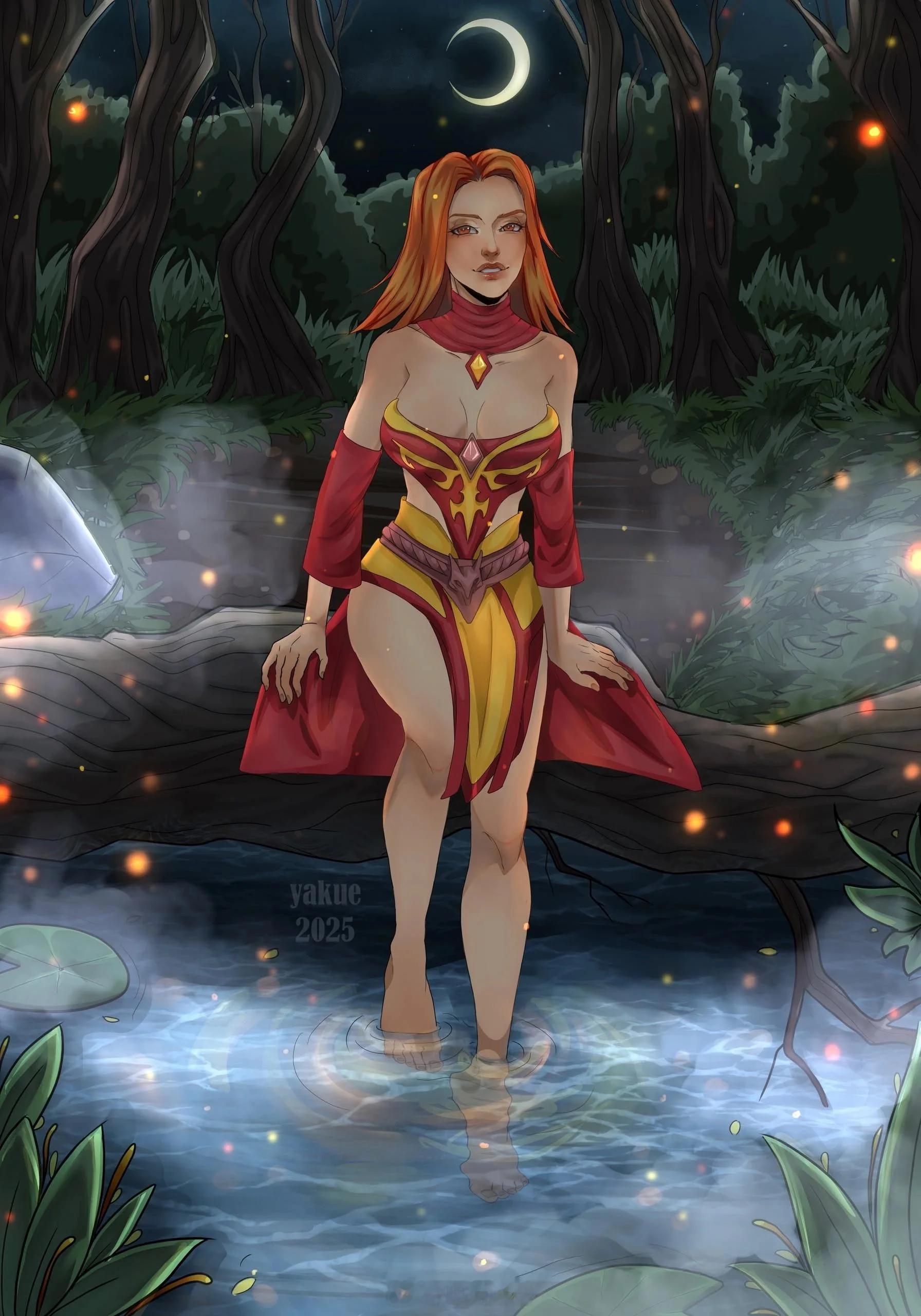 lina的名字最后一个字是月dota2dota2美图DOTA2[超话] ​​​