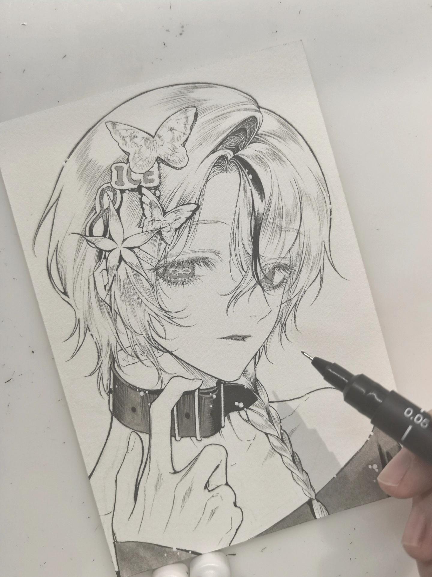 手绘 稿件展示 绘画 画画 纸绘