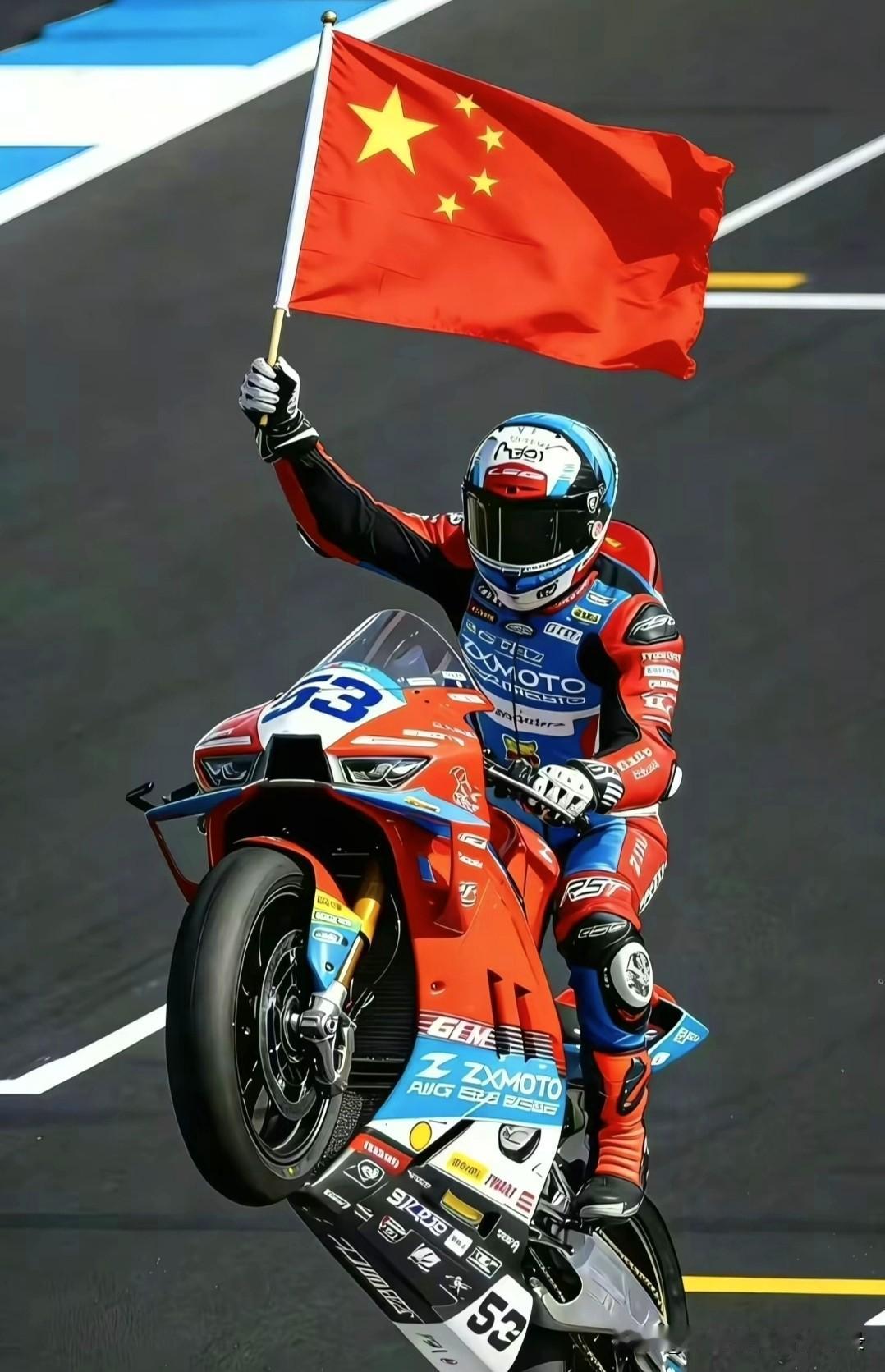 张雪机车凭借持之以恒的努力，打造出中国第一台在世界顶级摩托赛事WSBK上斩获两连