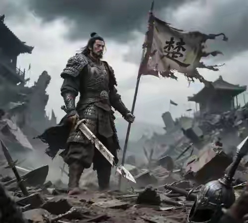 如是历史项羽是那种浑身上下洋溢着激情和力量的人，叔父项梁的战死，可能让他在悲痛中