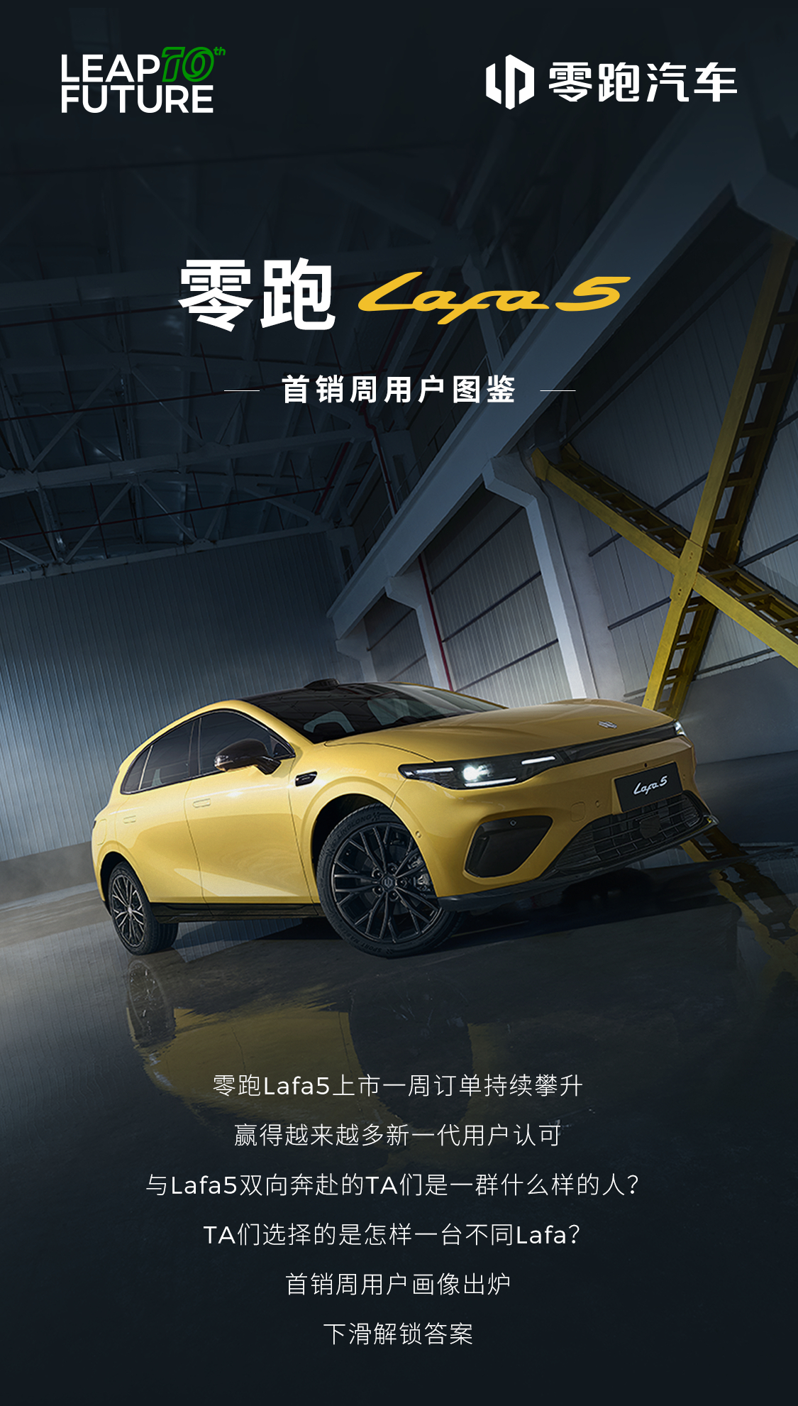 零跑Lafa5上市一周订单持续攀升首周下定用户图鉴大公开！选择605续航版本占比