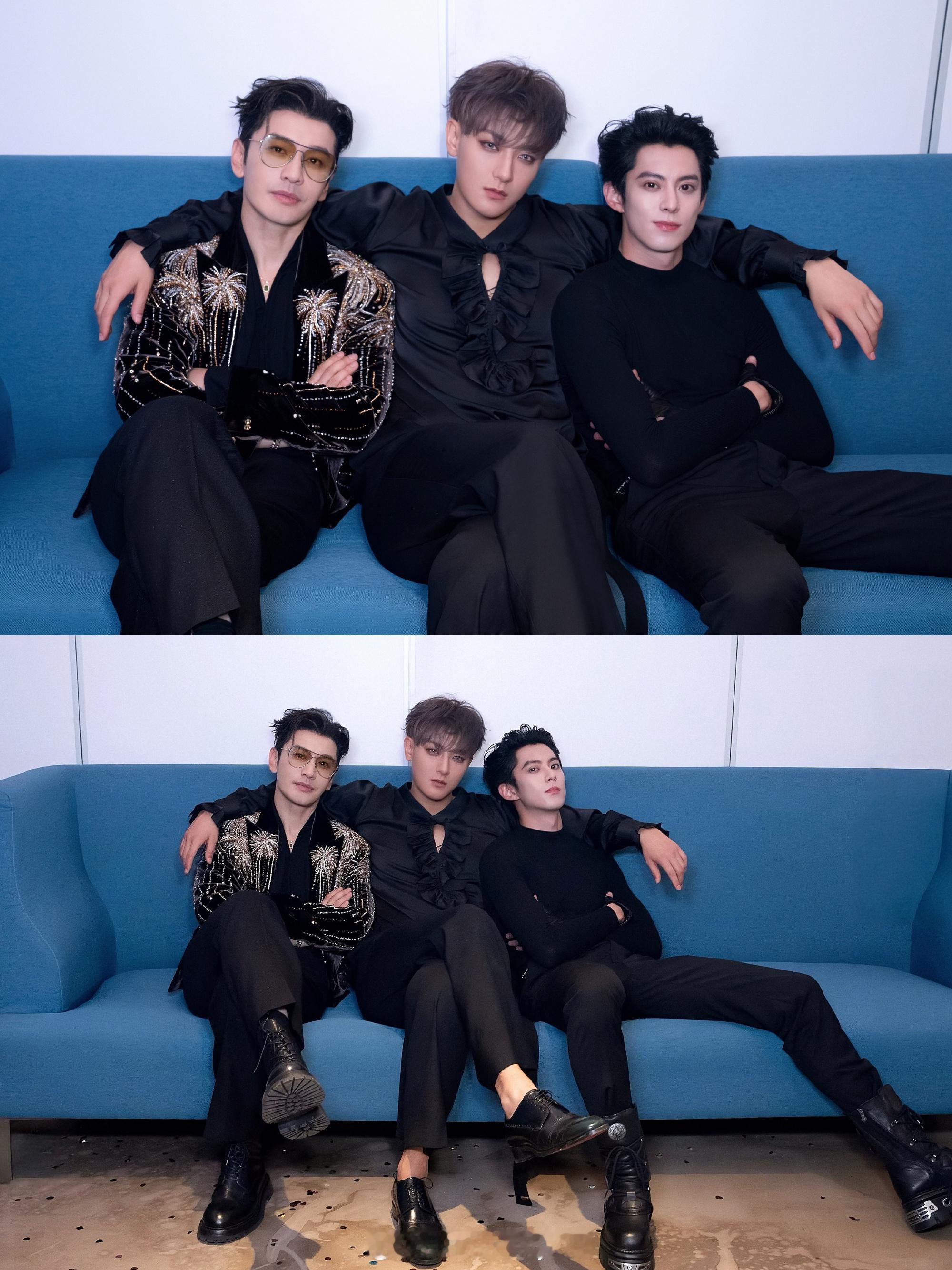 王鹤棣真的好喜欢黄子韬啊，晒了九张照片里有六张和黄子韬合照的，这关系也太好了吧！