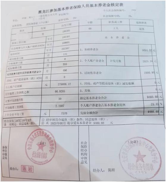 大庆的工人不一般，社保存储27.91万,他退休养老金会是什么水平？
(解读)黑龙