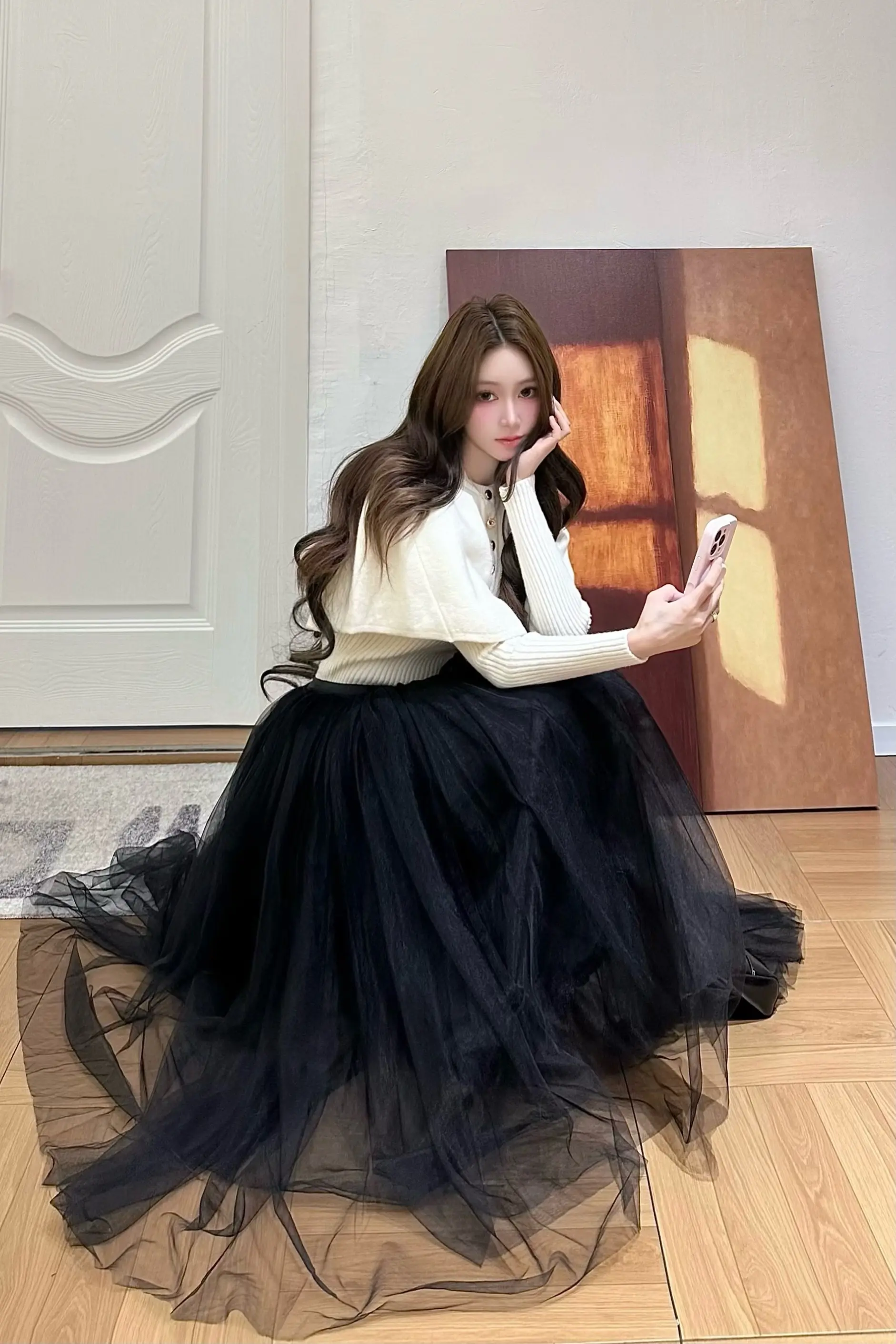 韩系穿搭 ootd 纱裙