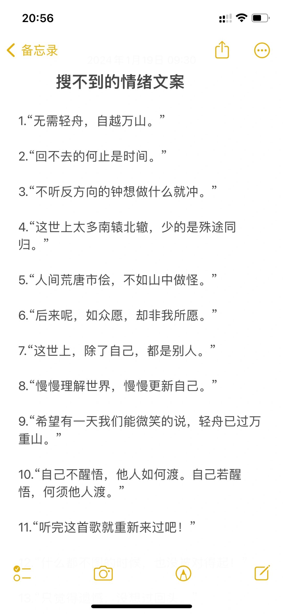 搜不到的情绪文案