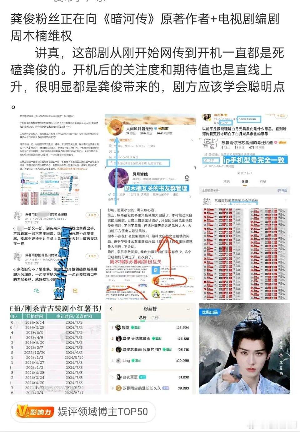 粉丝又乱维权，不会真的以为圈内只有龚俊能抗剧吧 ​​​