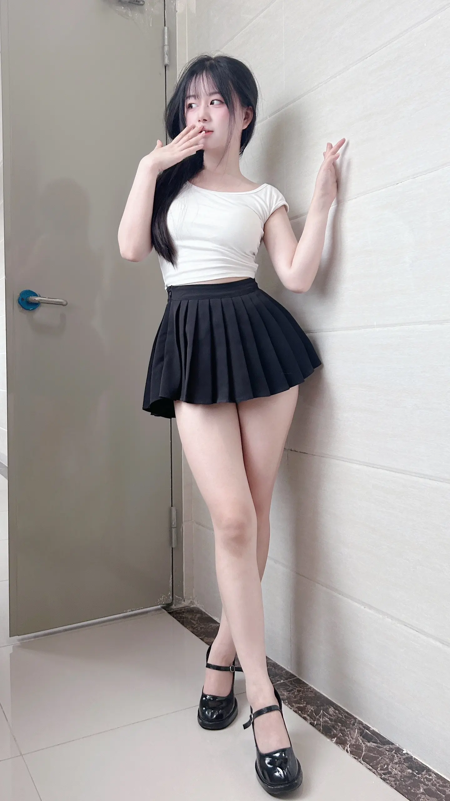 ootd穿搭 少女感 甜辣妹