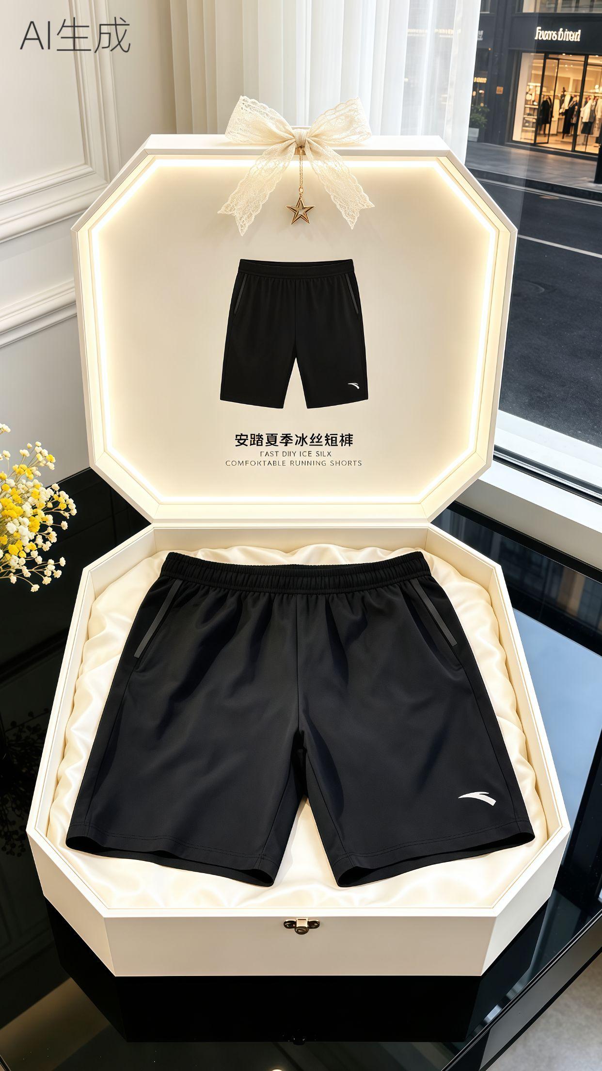 安踏运动短裤 冰丝速干裤