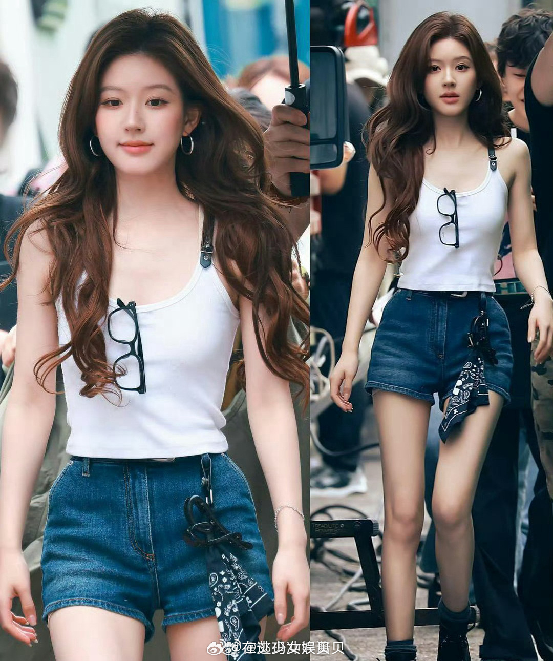 品牌方发的腿还没赵露思生图腿长