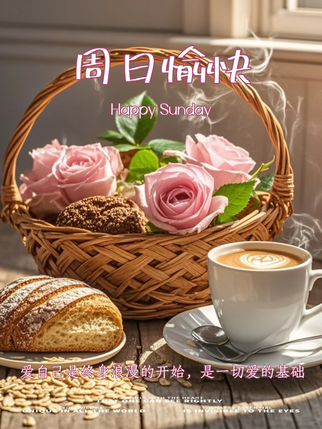周日愉快｜海报设计｜小众文案｜早安语录