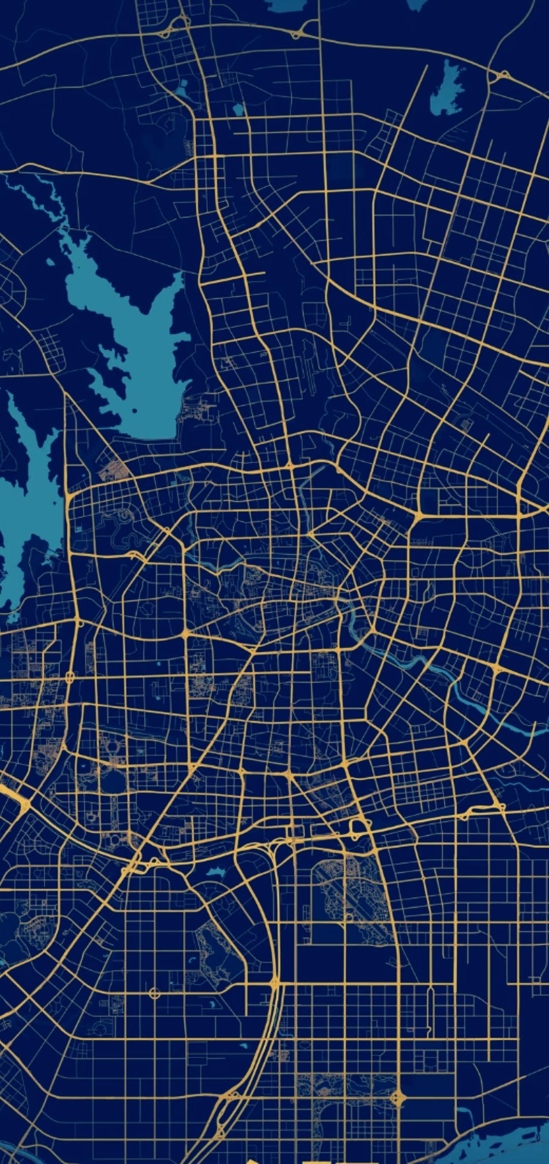 这是一张城市交通地图，道路清晰可见。看得出来是哪的吗？动动你的脑力吧！