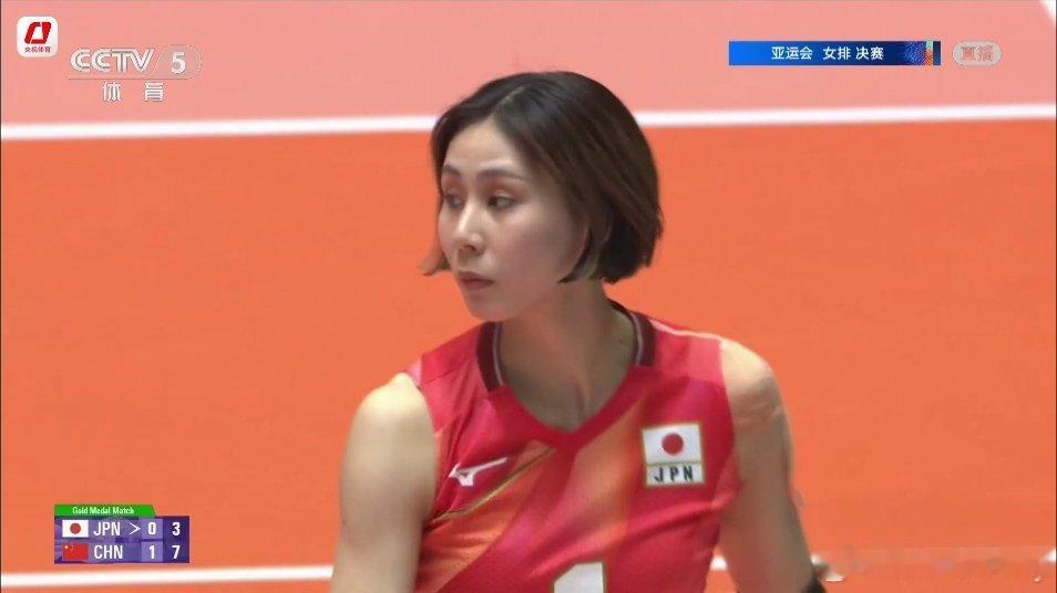 Wada被打哑火了😄，12扣2中。中国女排vs日本女排中国女排亚运会 ​​​