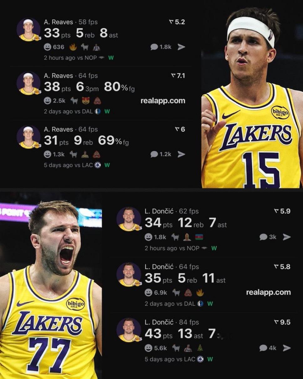 昨天里夫斯被记者问及罚丢罚球，他说：我要保持卢卡的信心，我不需要连续两晚得分都超