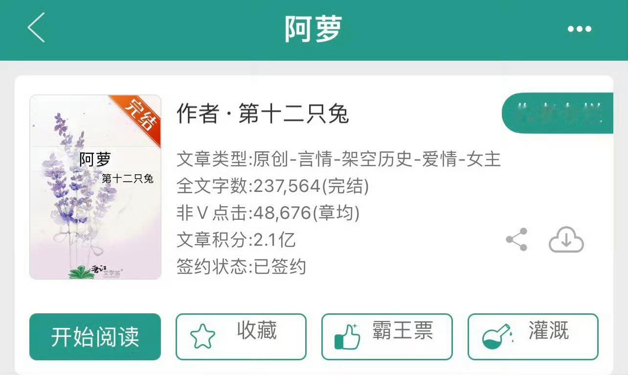 小说推荐：《阿萝》 作者:第十二只兔简评：貌美娇憨小傻子vs偏执暴躁王爷，强取豪