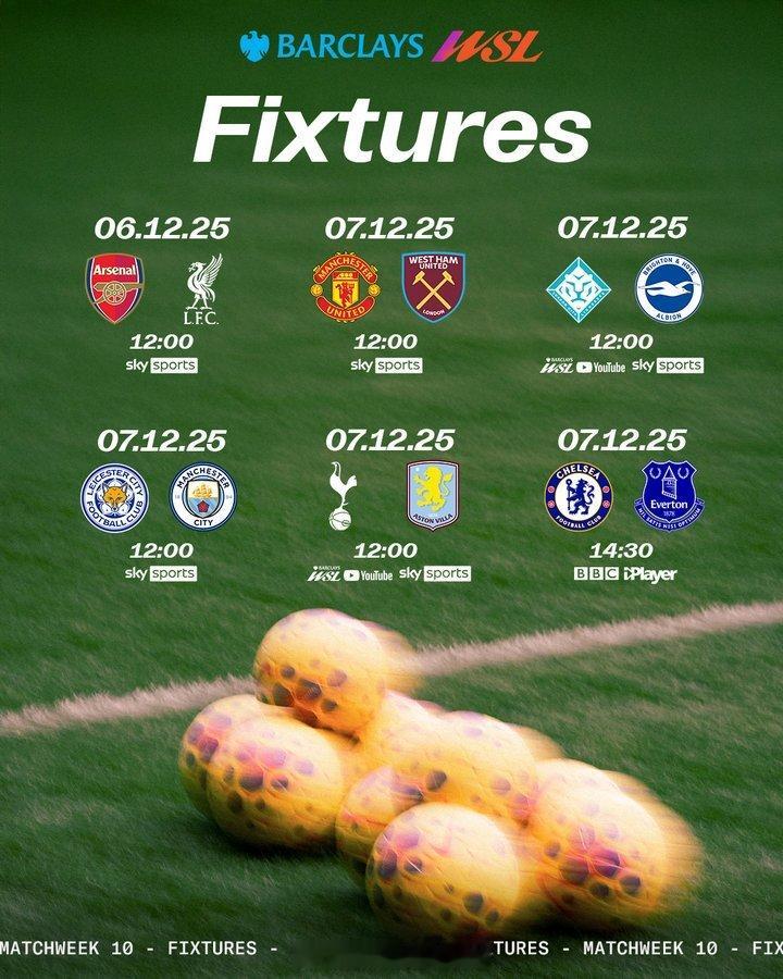 本周末英女超赛程 英超联赛 阿森纳著名教授