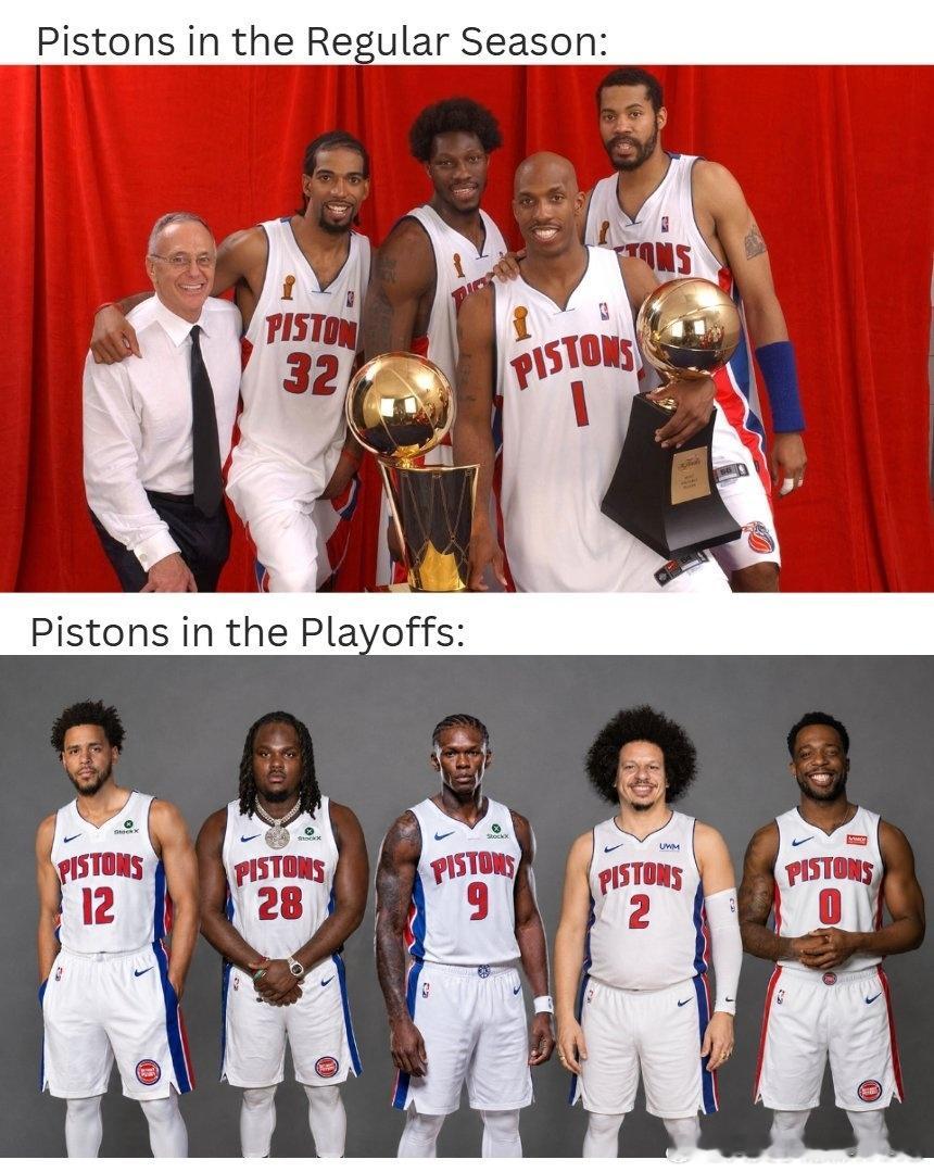 NBA 常规赛和季后赛的活塞，简直判若两队！魔术3比1活塞