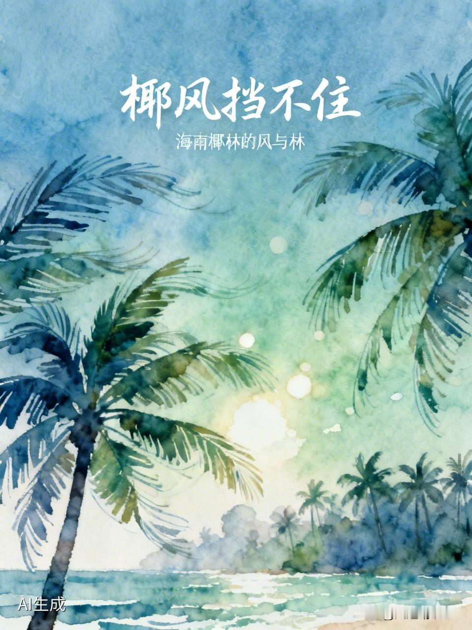 今晨，我刚读完扬子江文萃公众号发布的一篇题为《椰风挡不住》的文章。海南之行给我留