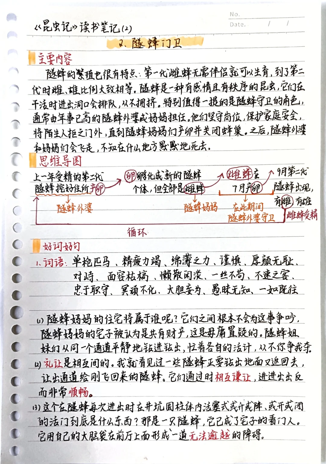 《昆虫记》笔记2：隧蜂门卫