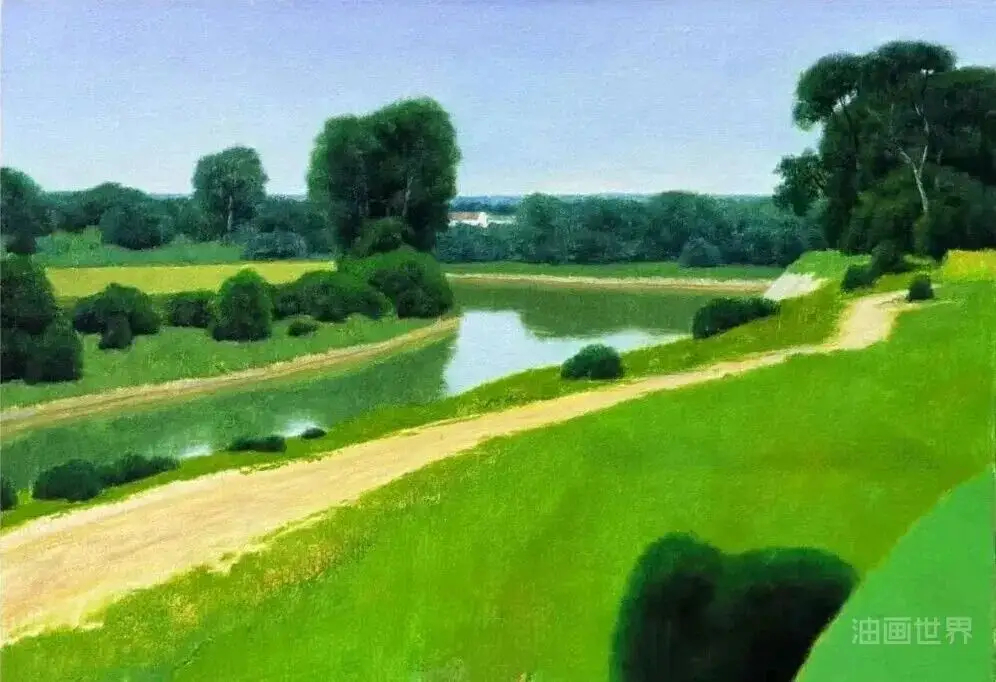 姜向东 2026绿色系风景油画作品欣赏遇见艺术遇见美好绘画参考