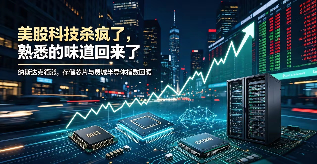 美股科技杀疯，金银被抽血，下跌未必是坏事隔夜美股全线大涨，纳斯达克带头冲锋，科技