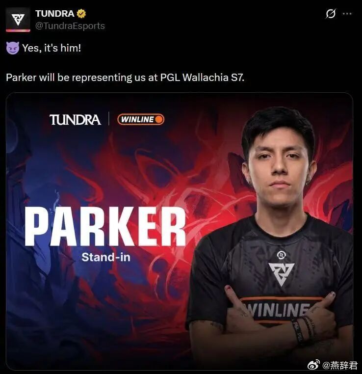 石头人宣布Jim parker替补Pure参赛，不是，33能管住这哥们吗dota