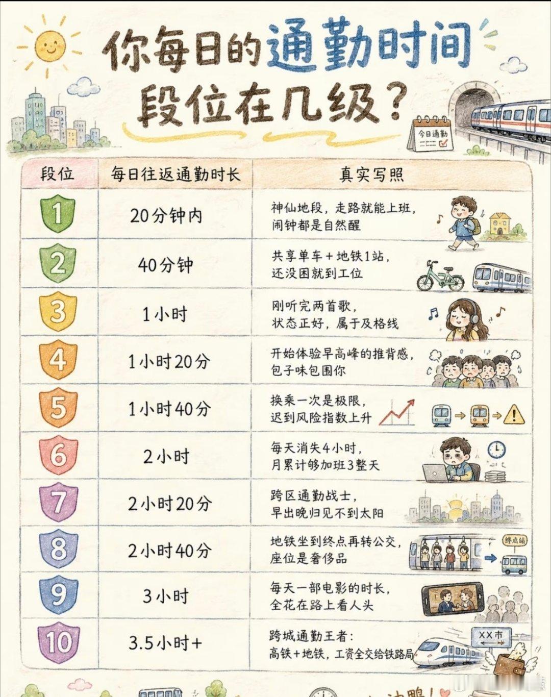 更多打工人将实现一小时通勤原来每天上下班通勤差不多5个小时，啥时候能实现一小时通