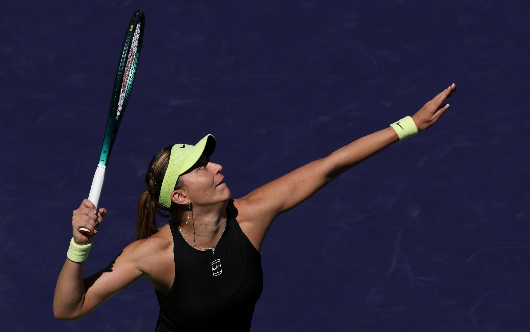 WTA1000迈阿密站首轮，巴多萨以7-5 6-3淘汰萨斯诺维奇，收获开门红。另