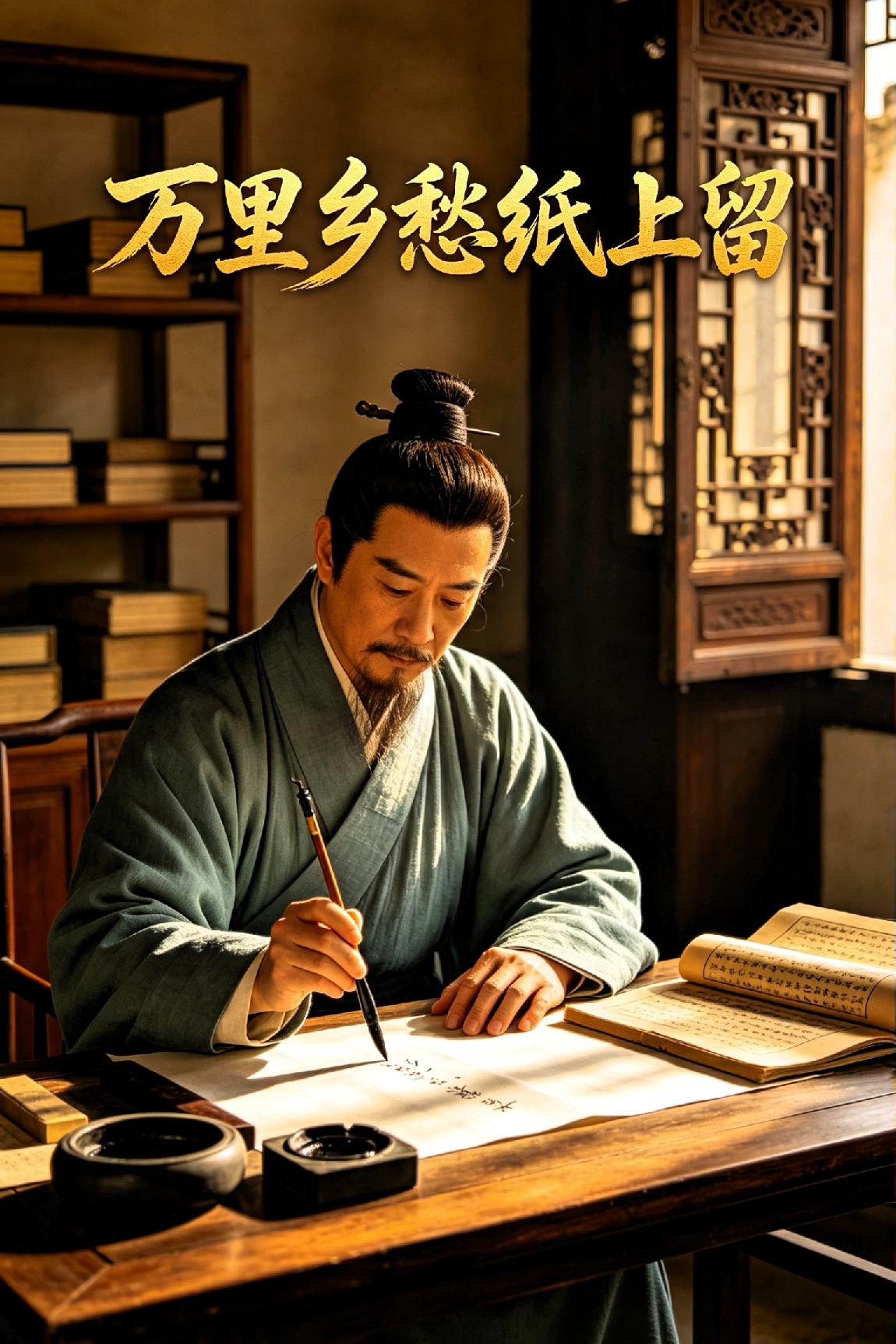 七律·万里乡愁纸上留

 
万里乡愁纸上留，孤灯残砚伴清秋。

雁驰云外传音信，