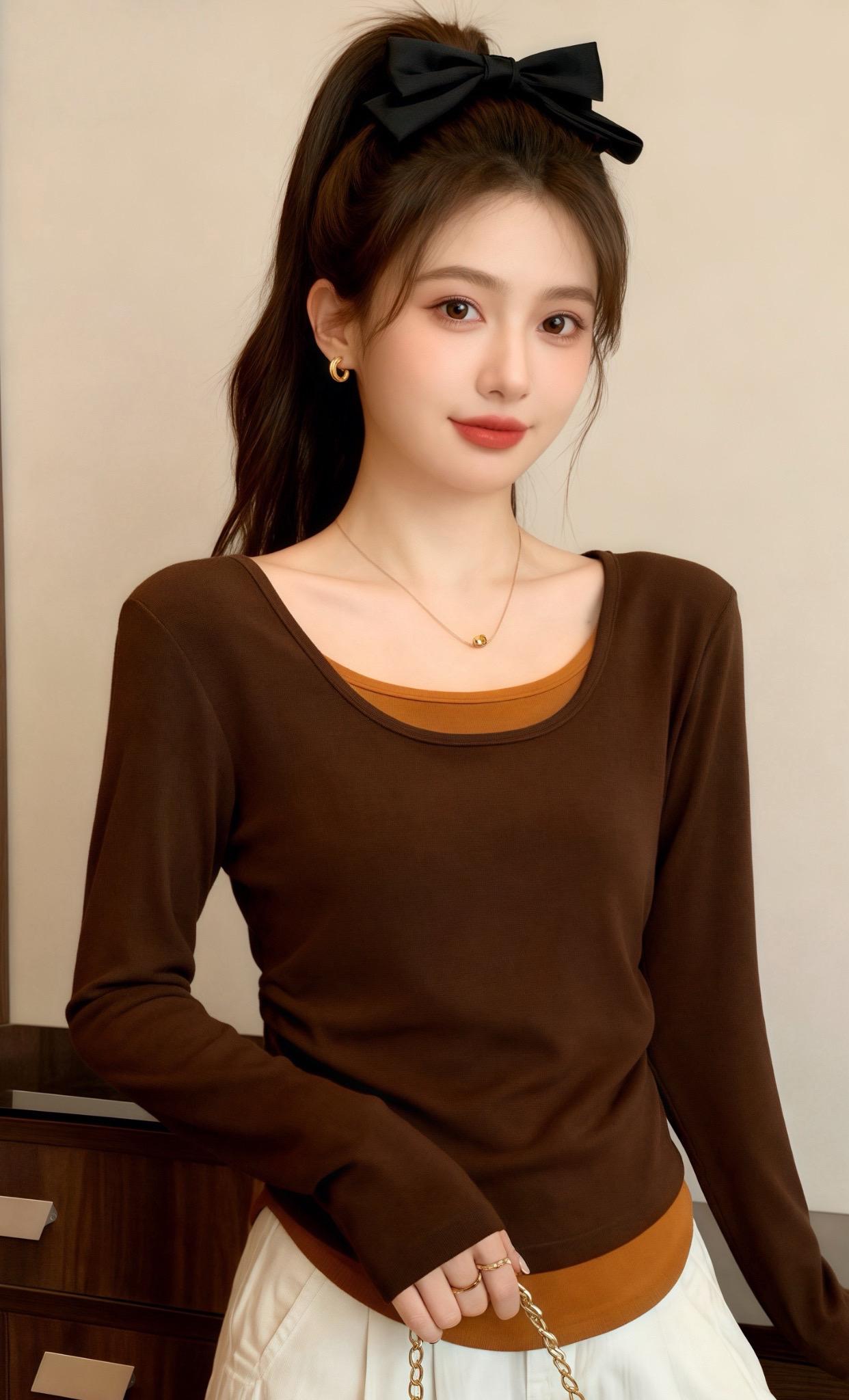 森系少女感穿搭 内搭外穿都好看 减龄显瘦穿搭 打底衫搭配 洋气小衫